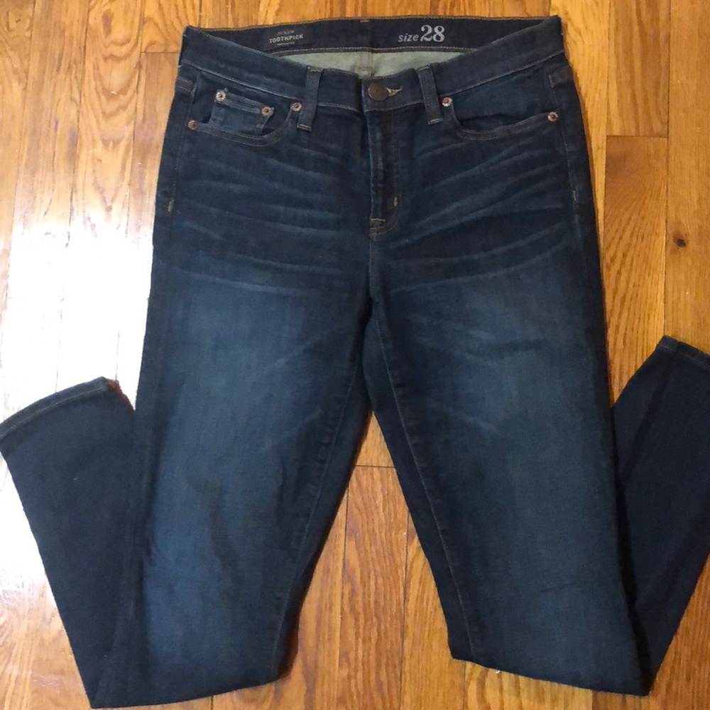 J.Crew Toothpick Vintage Wash, Sz 28, Like New
